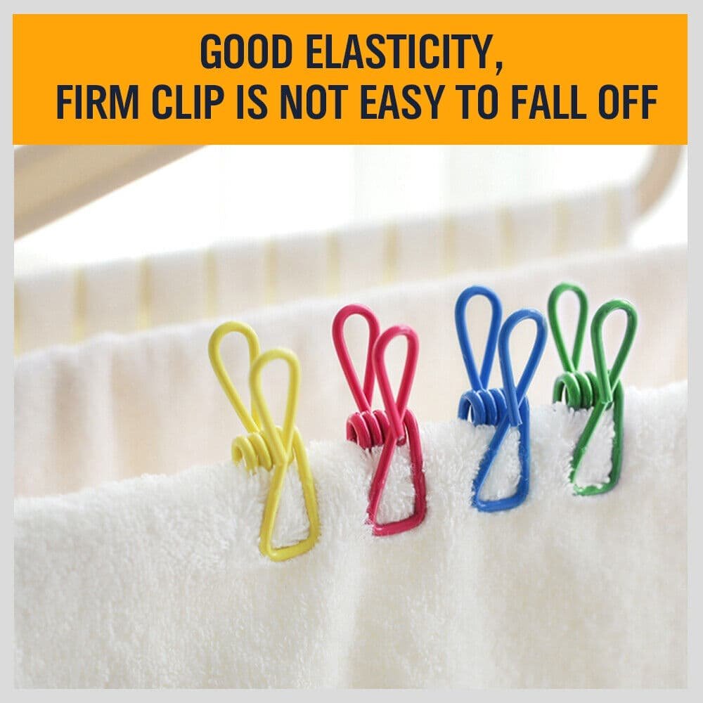 10Pc Steel Clips Multi-Use Spring Clamps Clothes Peg Hanging Note Book Laundry - V465-97733-AU-2 10Pc Steel Clips Multi-Use Spring Clamps Clothes Peg Hanging Note Book Laundry - Image 8