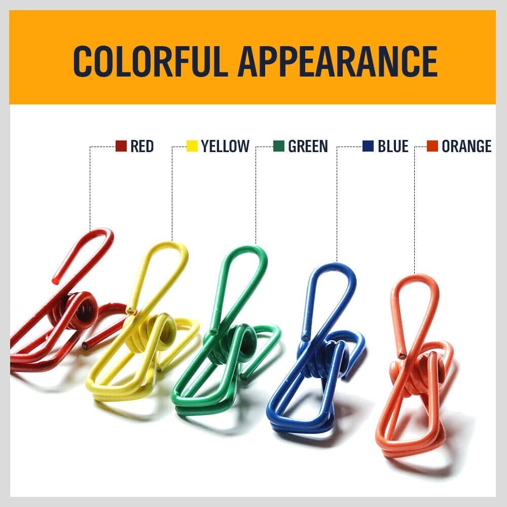 10Pc Steel Clips Multi-Use Spring Clamps Clothes Peg Hanging Note Book Laundry - V465-97733-AU-2 10Pc Steel Clips Multi-Use Spring Clamps Clothes Peg Hanging Note Book Laundry - Image 9