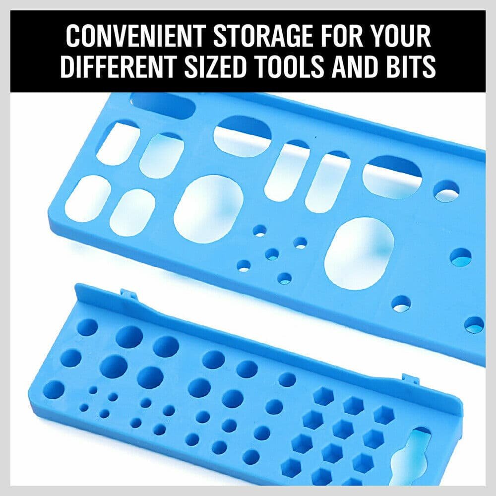 86Pc Wall Mounted Parts Storage Bins Tool Holder Rack Workshop Organiser - V465-SDY-57716 86Pc Wall Mounted Parts Storage Bins Tool Holder Rack Workshop Organiser - Image 7