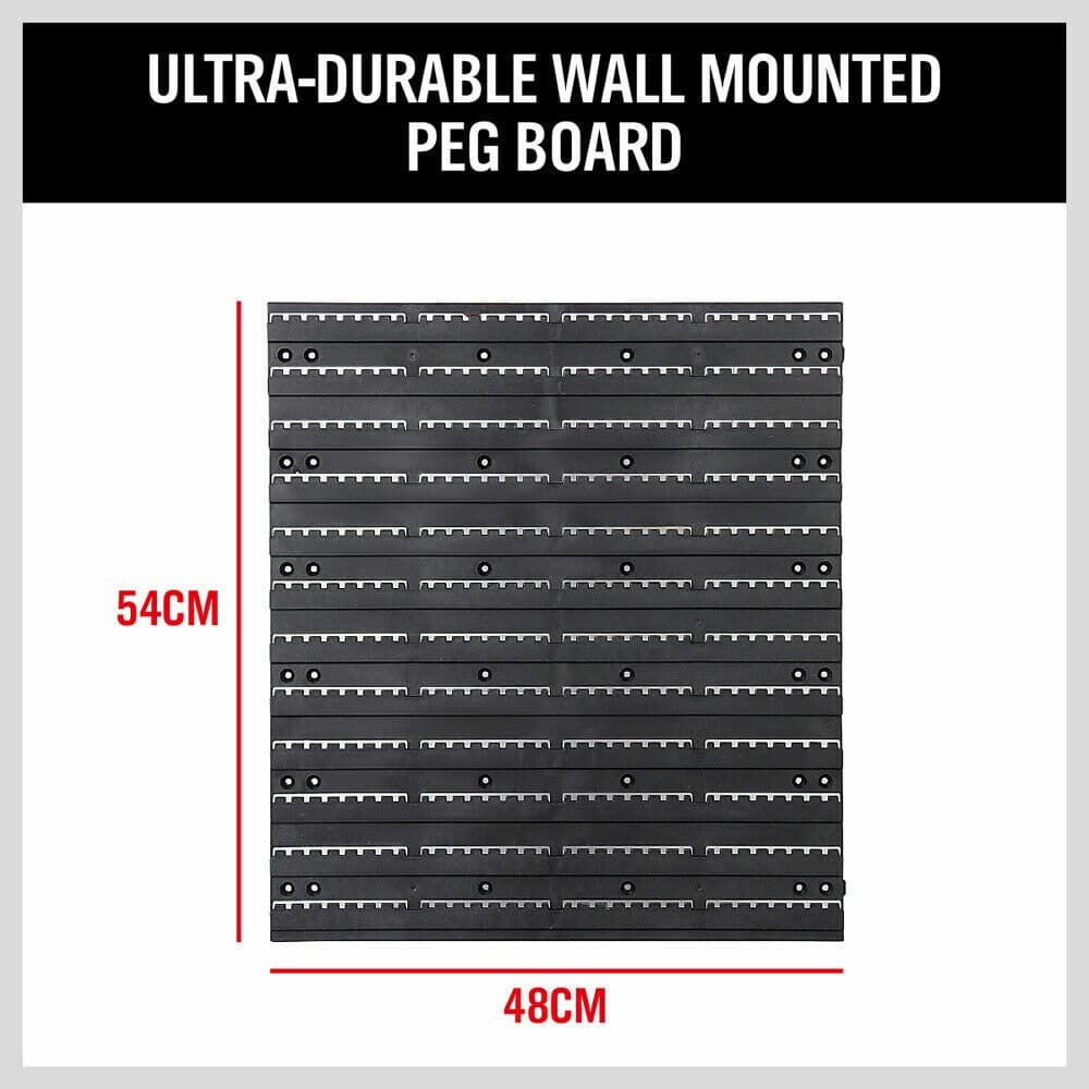 86Pc Wall Mounted Parts Storage Bins Tool Holder Rack Workshop Organiser - V465-SDY-57716 86Pc Wall Mounted Parts Storage Bins Tool Holder Rack Workshop Organiser - Image 8