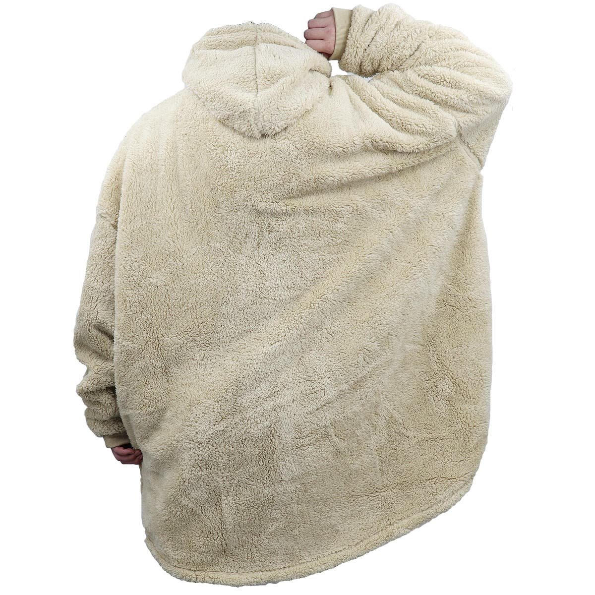 Oversized Soft Pullover Plain Hoodie Warm Fleece Blanket Plush Winter Sweatshirt, Blue Tie-Dye, Adult - V474-438922 Oversized Soft Pullover Plain Hoodie Warm Fleece Blanket Plush Winter Sweatshirt, Blue Tie-Dye, Adult - Image 5