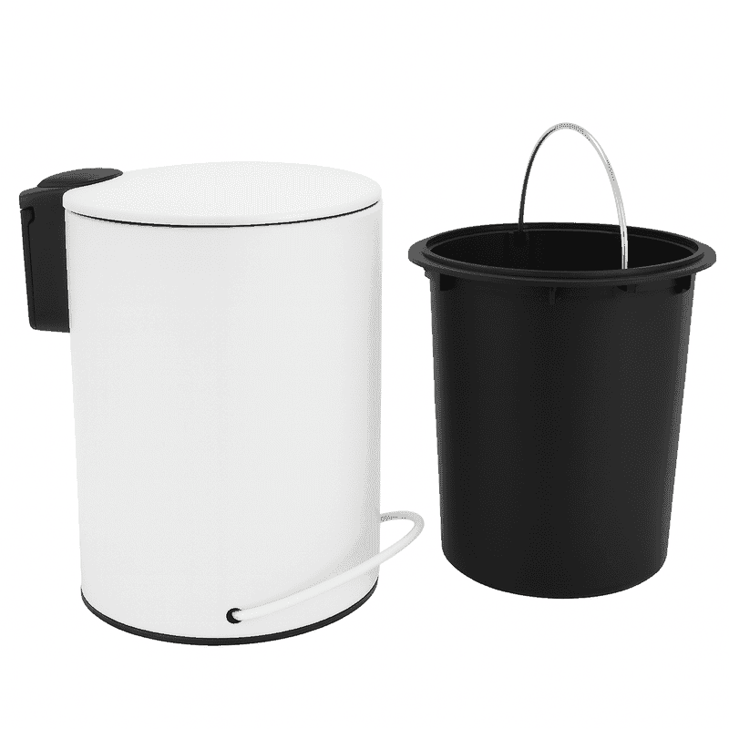 3L Soft Close Pedal Bin White - V498-3LBINWH 3L Soft Close Pedal Bin White - Image 5