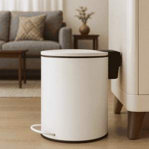 3L Soft Close Pedal Bin White
