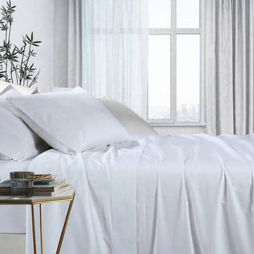 1000tc bamboo cotton sheet set queen white - V517-BCSS1000-QW 1000tc bamboo cotton sheet set queen white