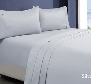 1000tc egyptian cotton sheet set 1 king single silver