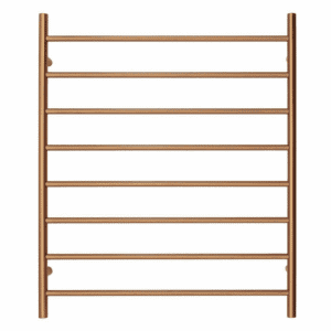 Premium Polished Rose Gold Towel Rack - 8 Bars, Round Design, AU Standard, 1000x850mm Wide