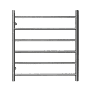 Premium Gunmetal Towel Rack - 6 Bars, Round Design, AU Standard, 650x620mm Wide