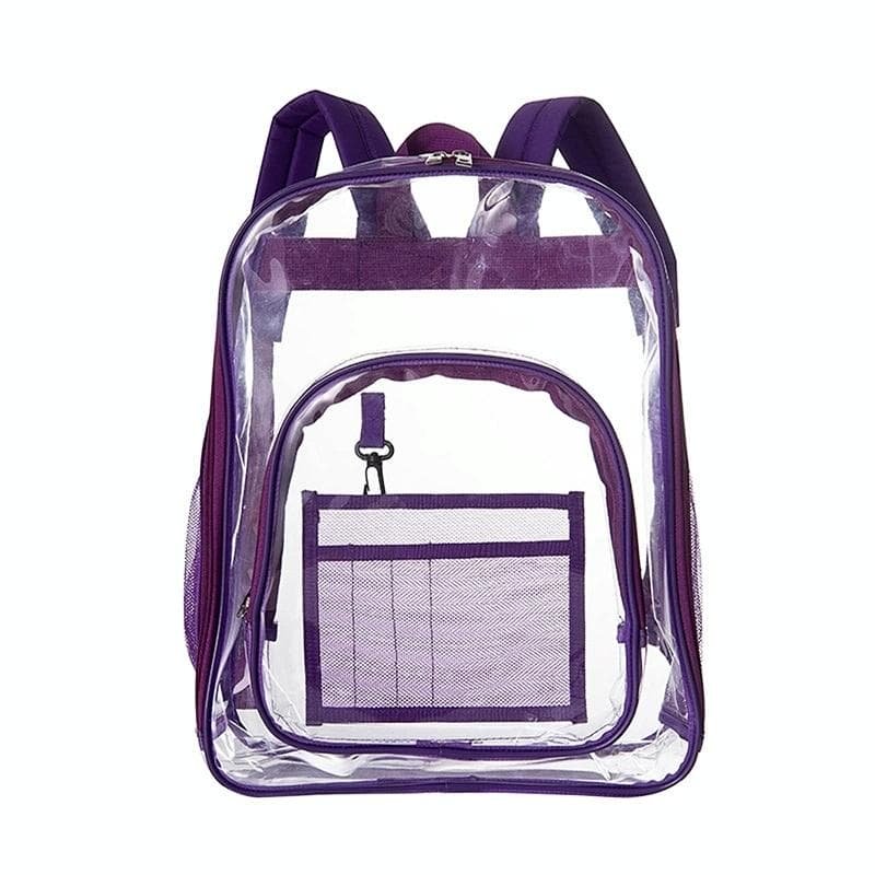 Waterproof Pvc Backpack for Students - Compact and Durable - Purple - V562-1098463060DBT V562 1098463060DBT 202505271251 12