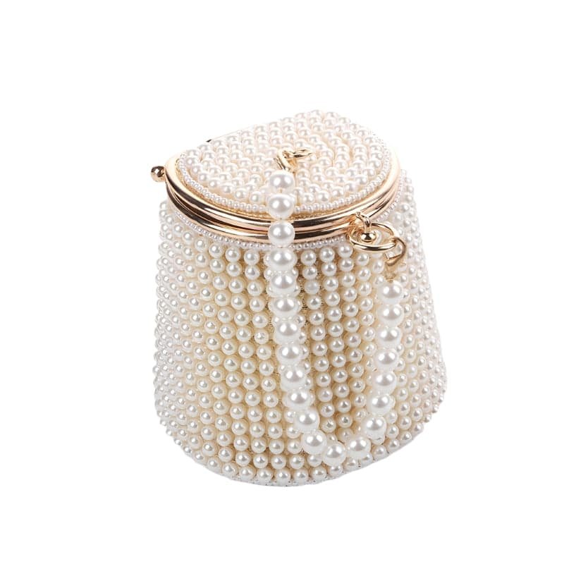 Golden Beige Pearl Mini Tote Bag - V562-2022842060DBT V562 2022842060DBT 202505191518 01