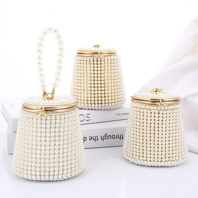 Golden Beige Pearl Mini Tote Bag - V562-2022842060DBT V562 2022842060DBT 202505191518 03