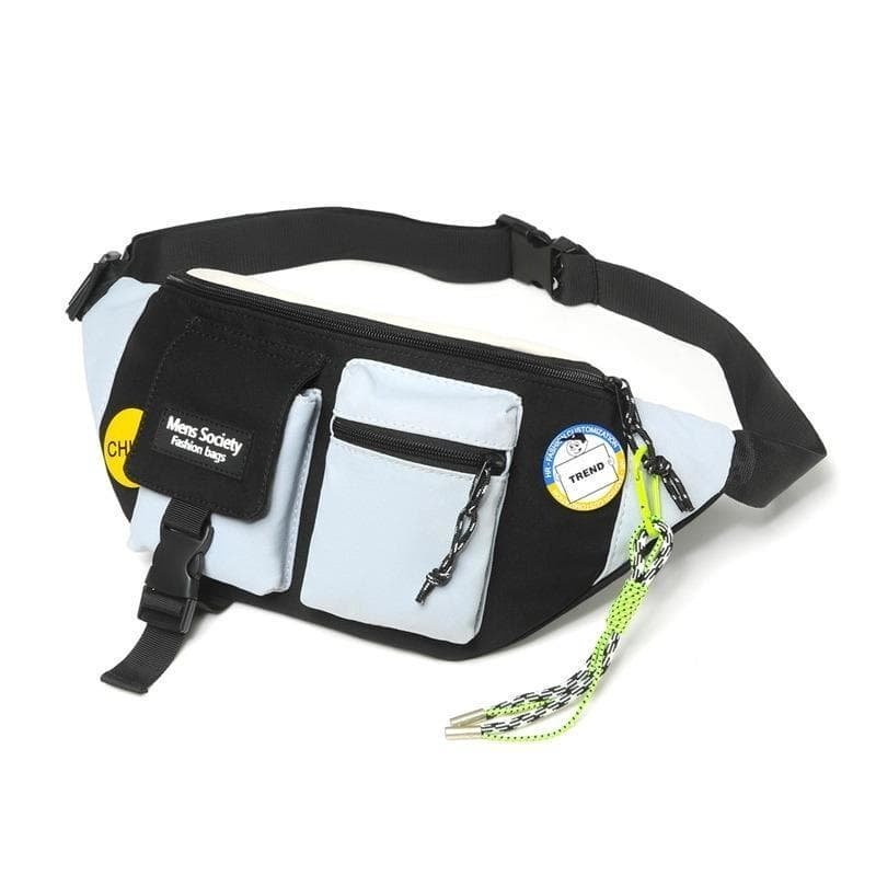 Lightweight Black Canvas Crossbody Backpack For Active Lifestyles - Black + Lanyard - V562-2031763060DBT V562 2031763060DBT 202508282209 01