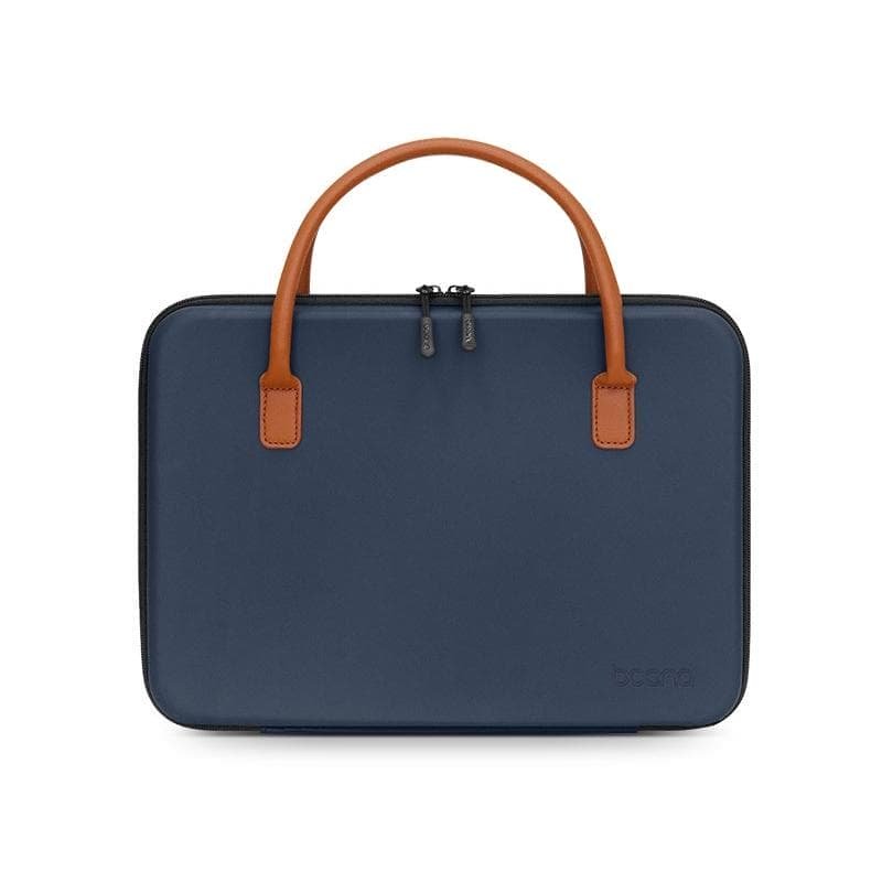 Waterproof Leather Computer Bag - Multifunctional Navy Blue - V562-2093922060DBT V562 2093922060DBT 202503041306 01