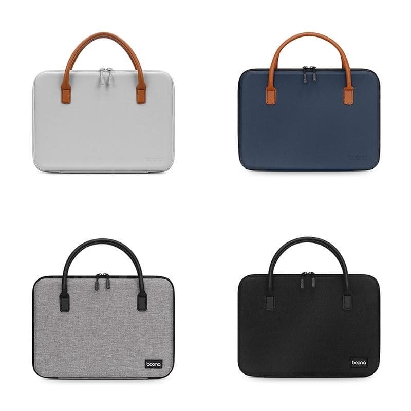 Waterproof Leather Computer Bag - Multifunctional Navy Blue - V562-2093922060DBT V562 2093922060DBT 202503041306 02