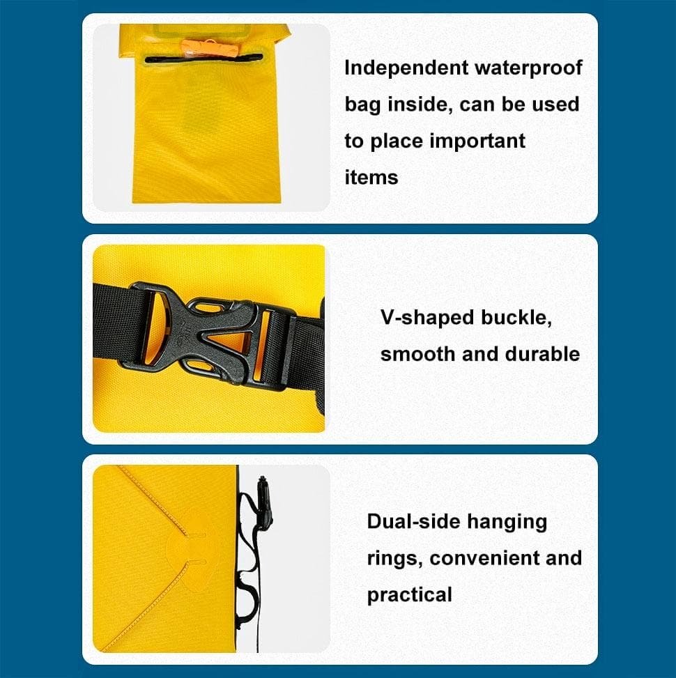 Waterproof Outdoor Stream Tracing Backpack Black 16L - Black-36L - V562-2132805060DBT V562 2132805060DBT 202508290031 04