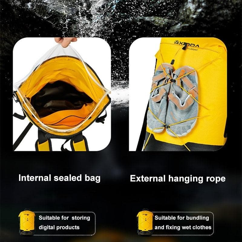 Waterproof Outdoor Stream Tracing Backpack Black 16L - Yellow-36L - V562-3032805060DBT V562 3032805060DBT 202508290040 11