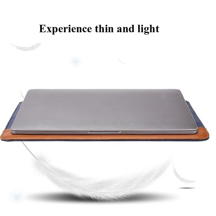 14-15.4 Inch Horizontal Microfiber Notebook Liner & Power Bag - Black & Brown - V562-5158455750DBT V562 5158455750DBT 202502211930 04