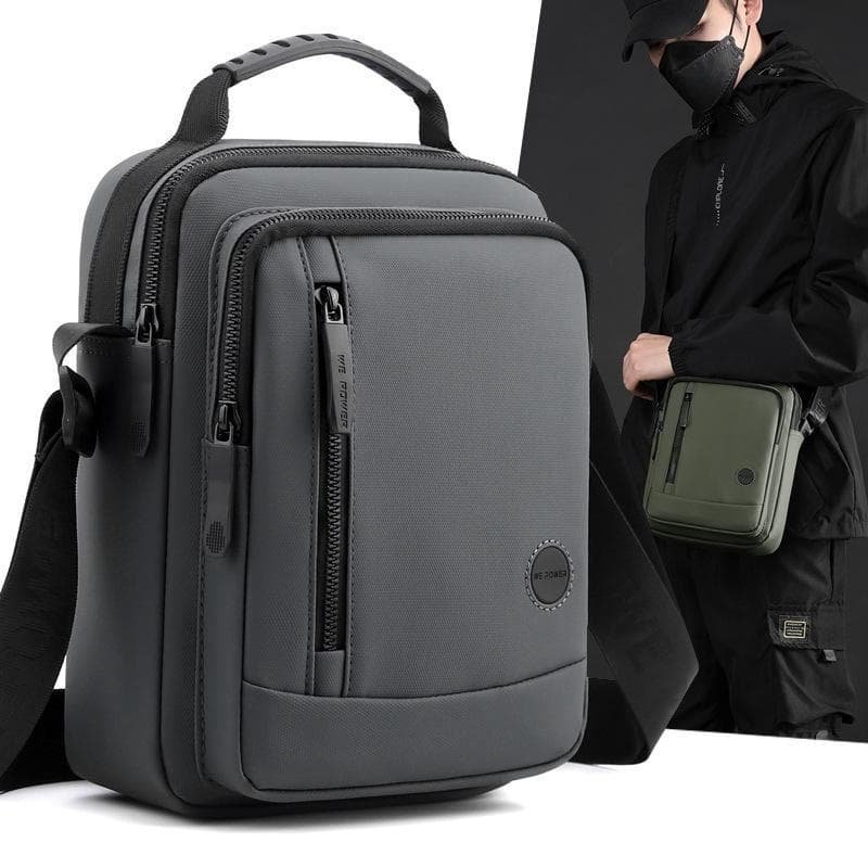 Men's Army Green Shoulder Messenger Bag Large - Large Army Green - V562-8098283060DBT V562 8098283060DBT 202508290640 03