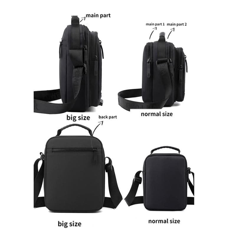 Men's Army Green Shoulder Messenger Bag Large - Large Army Green - V562-8098283060DBT V562 8098283060DBT 202508290640 06