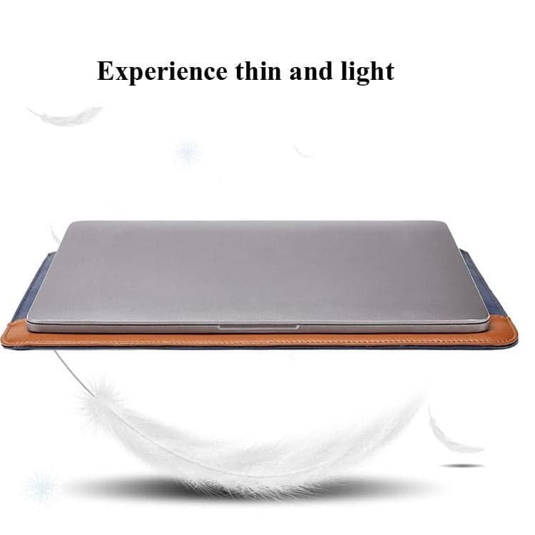 14-15.4 Inch Microfiber Notebook Liner & Power Bag - Horizontal Blue & Brown - V562-8158455750DBT V562 8158455750DBT 202504251625 04