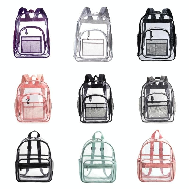 Waterproof Pvc Backpack for Students - Compact and Durable - Candy Colour Pink - V562-9098463060DBT V562 9098463060DBT 202505271248 02