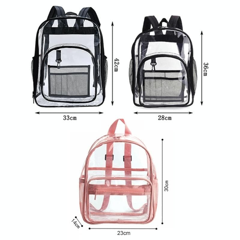 Waterproof Pvc Backpack for Students - Compact and Durable - Candy Colour Pink - V562-9098463060DBT V562 9098463060DBT 202505271248 03