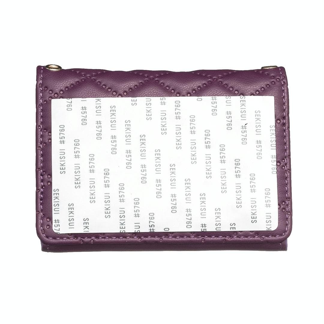 Horizontal Card Bag Mobile Phone Back Sticker With Metal Buckle - Dark Purple - V562-A101439400ADE V562 A101439400ADE 202503281905 10