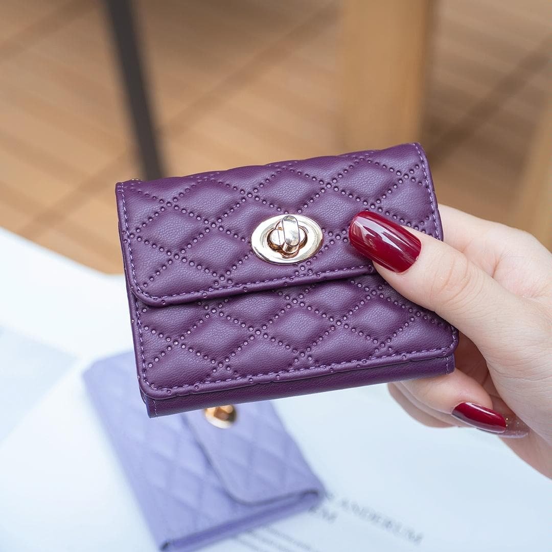 Horizontal Card Bag Mobile Phone Back Sticker With Metal Buckle - Dark Purple - V562-A101439400ADE V562 A101439400ADE 202503281905 13