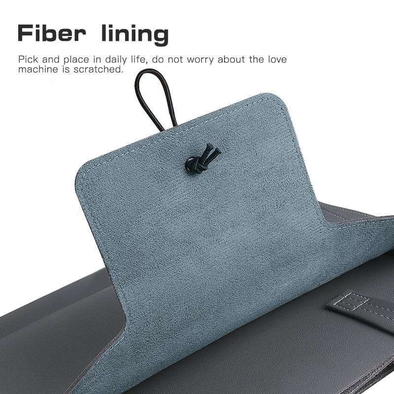 Portable Laptop Inner Bag with Elastic Thread Button - Blue - V562-A102265400ADE V562 A102265400ADE 202502281911 03