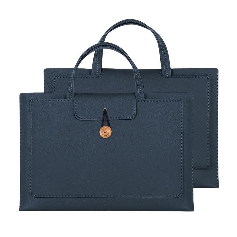 Portable Laptop Inner Bag with Elastic Thread Button - Blue - V562-A102265400ADE V562 A102265400ADE 202502281911 11