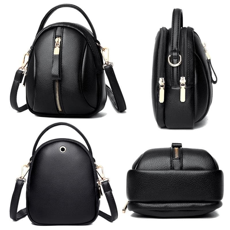 Multi Compartment Shoulder Bag For Women - Red - V562-A1029812060DBT V562 A1029812060DBT 202505191521 03