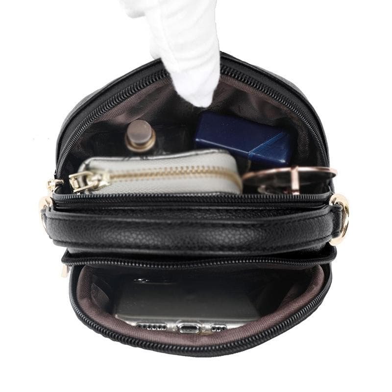 Multi Compartment Shoulder Bag For Women - Red - V562-A1029812060DBT V562 A1029812060DBT 202505191521 06