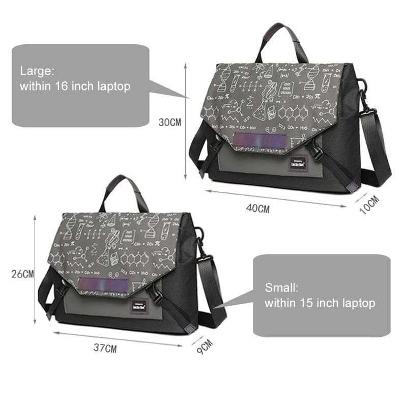 Anti-drop Crossbody Laptop Bag - Fits 13.3-16 Inch - Airbag Protection - Black Equation - V562-A1033023060DBT V562 A1033023060DBT 202502282252 03