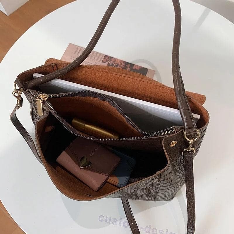 Stylish Winter Crossbody Tote For Women - Black - V562-A1035514060DBT V562 A1035514060DBT 202505191652 05