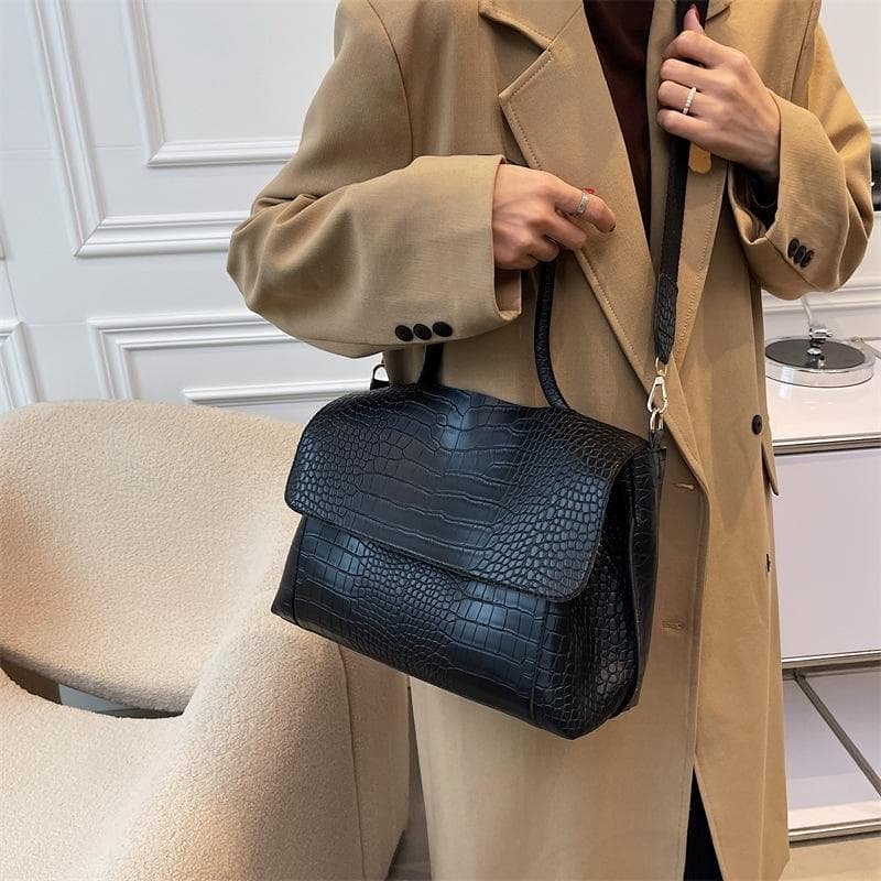 Stylish Winter Crossbody Tote For Women - Black - V562-A1035514060DBT V562 A1035514060DBT 202505191652 07