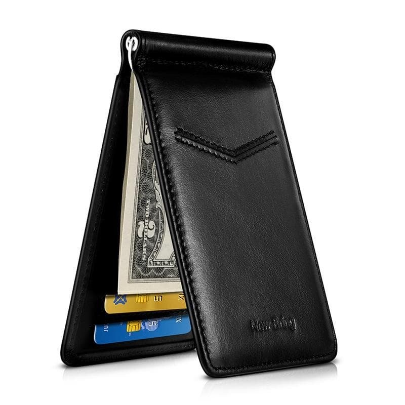 Ultra Thin Rfid Card Holder For Men Secure Multi Card Id Leather Case - Black - V562-A1036477850DBT V562 A1036477850DBT 202503280221 08