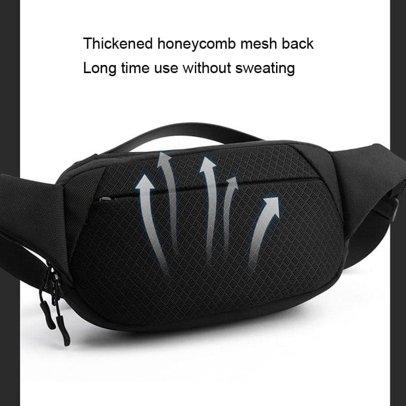Multi Functional Men Crossbody Bag Outdoor Sports Waist Bag With Shoulder Strap - Black - V562-A1037583060DBT V562 A1037583060DBT 202508290116 14