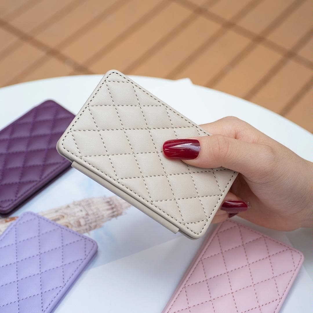Rhombus Pattern Card Bag Back Sticker For Mobile Phones - Dark Purple - V562-A105239400ADE V562 A105239400ADE 202503281917 05