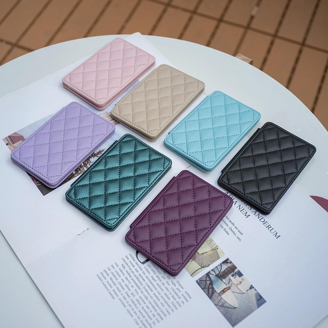 Rhombus Pattern Card Bag Back Sticker For Mobile Phones - Dark Purple - V562-A105239400ADE V562 A105239400ADE 202503281917 06