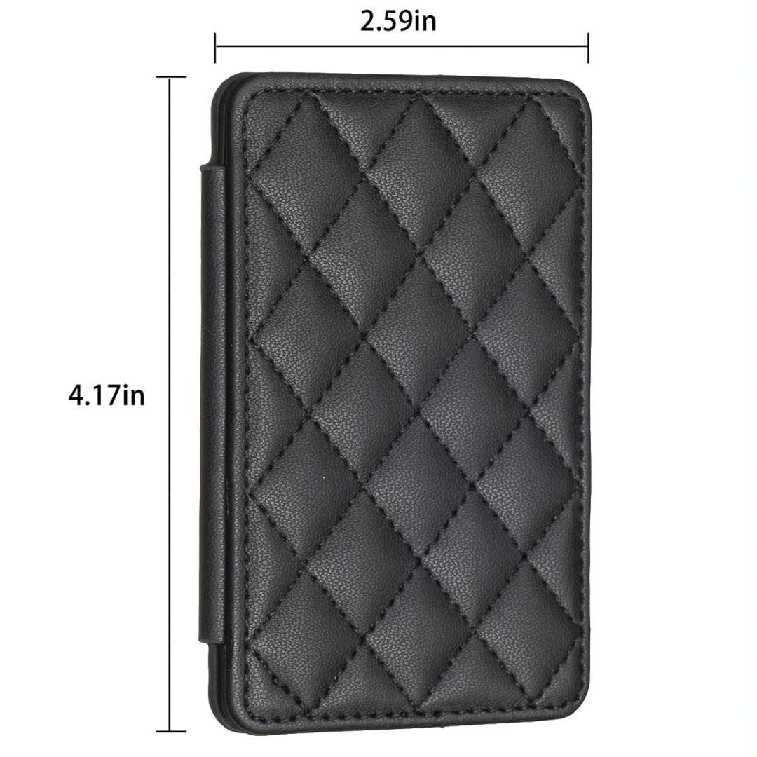 Rhombus Pattern Card Bag Back Sticker For Mobile Phones - Dark Purple - V562-A105239400ADE V562 A105239400ADE 202503281917 08