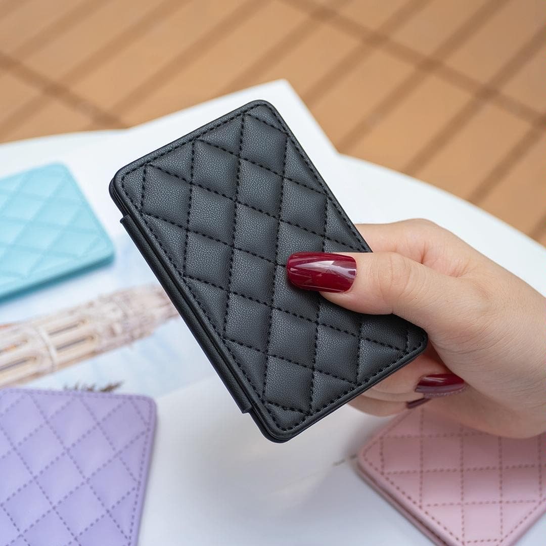 Rhombus Pattern Card Bag Back Sticker For Mobile Phones - Dark Purple - V562-A105239400ADE V562 A105239400ADE 202503281917 11
