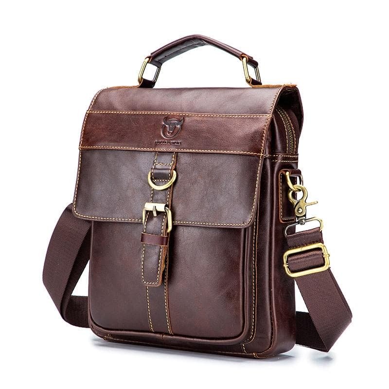 Retro Leather Men Shoulder Bag First Layer Cowhide - Brown - V562-A1069343850DBT V562 A1069343850DBT 202508291025 01