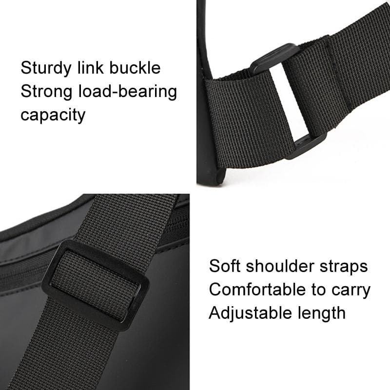 Leather Anti Theft Triangle Bag Secure Crossbody Chest Bag - Grey - V562-A1070254060DBT V562 A1070254060DBT 202503041241 07