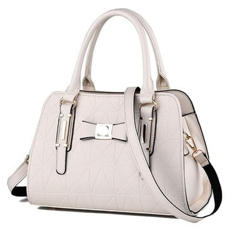 Embossed Bowknot Shoulder Bag For Women - White - V562-A1088164060DBT V562 A1088164060DBT 202508291204 07