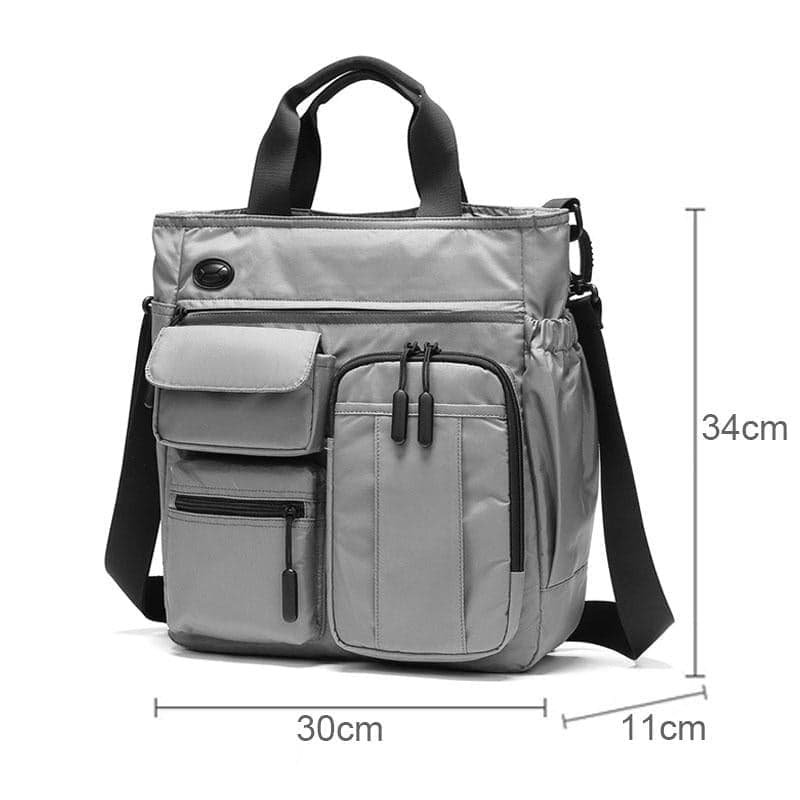 Multi Compartment Laptop Handbag Lightweight Large Capacity Messenger Bag - Blue - V562-A1098973060DBT V562 A1098973060DBT 202502281830 03