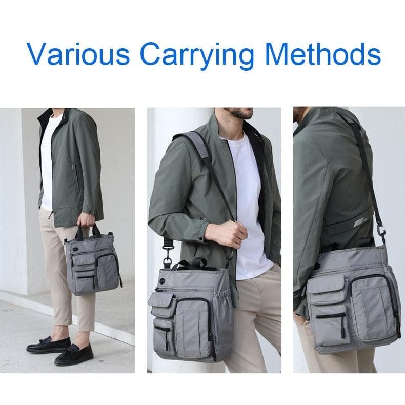 Multi Compartment Laptop Handbag Lightweight Large Capacity Messenger Bag - Blue - V562-A1098973060DBT V562 A1098973060DBT 202502281830 09