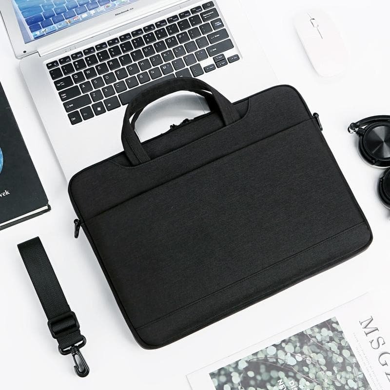 15-16 Inch Waterproof Oxford Laptop Handbag - P510 - Black - V562-A203894200ADE V562 A203894200ADE 202502282205 13