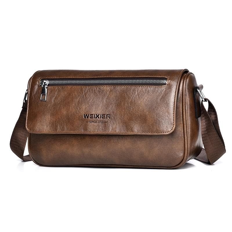 Waterproof Men Crossbody Bag Large Capacity - Brown - V562-B1000405060DBT V562 B1000405060DBT 202508291040 11