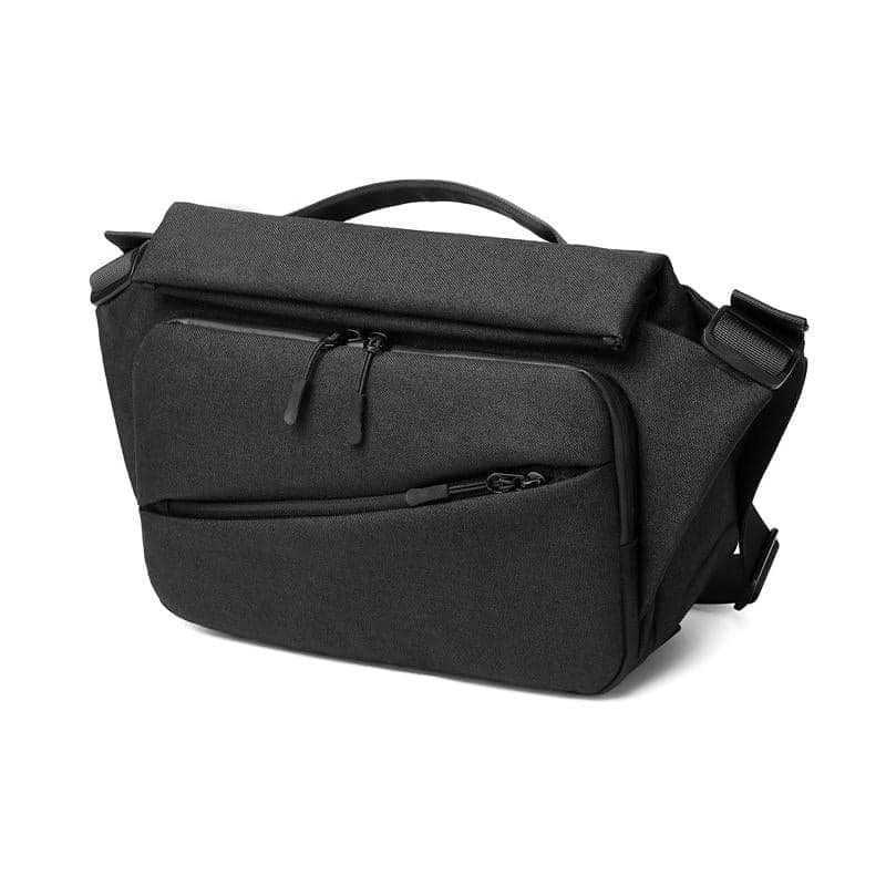 Waterproof Men Messenger Bag With Usb Charging Port Multifunctional Design - Black - V562-B1004111350DBT V562 B1004111350DBT 202503032025 02