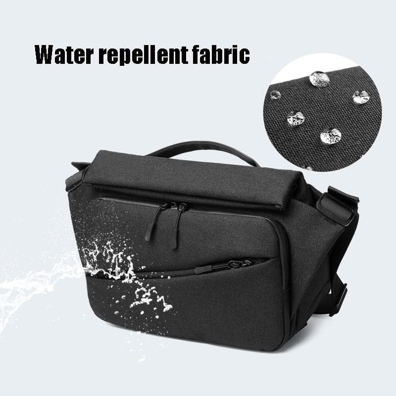Waterproof Men Messenger Bag With Usb Charging Port Multifunctional Design - Black - V562-B1004111350DBT V562 B1004111350DBT 202503032025 09