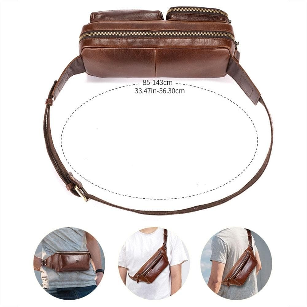 Large Capacity Retro Cowhide Crossbody Bag - Brown - V562-B1019015060DBT V562 B1019015060DBT 202508291031 03